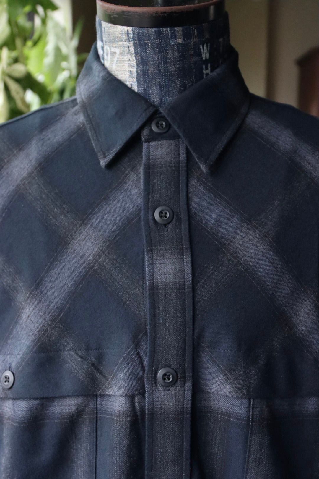 フレッシュサービス FLANNEL CHECK OVER YOKE SHIRT (FSC253-50129)DARK NAVY★10月4日(土)発売！