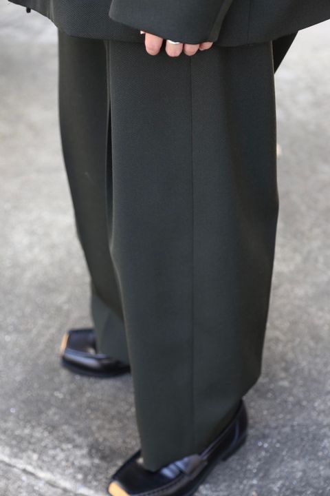 blurhms Wool Surge Cardigan Jacket,WOOL SURGE SUPER WIDE EASY SLACKS style. 2021.07.20.