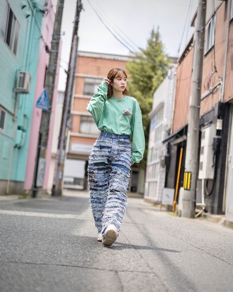 doublet 24FW 新作MUMMY UPCYCLE DENIM PANTS style.2024.8.9