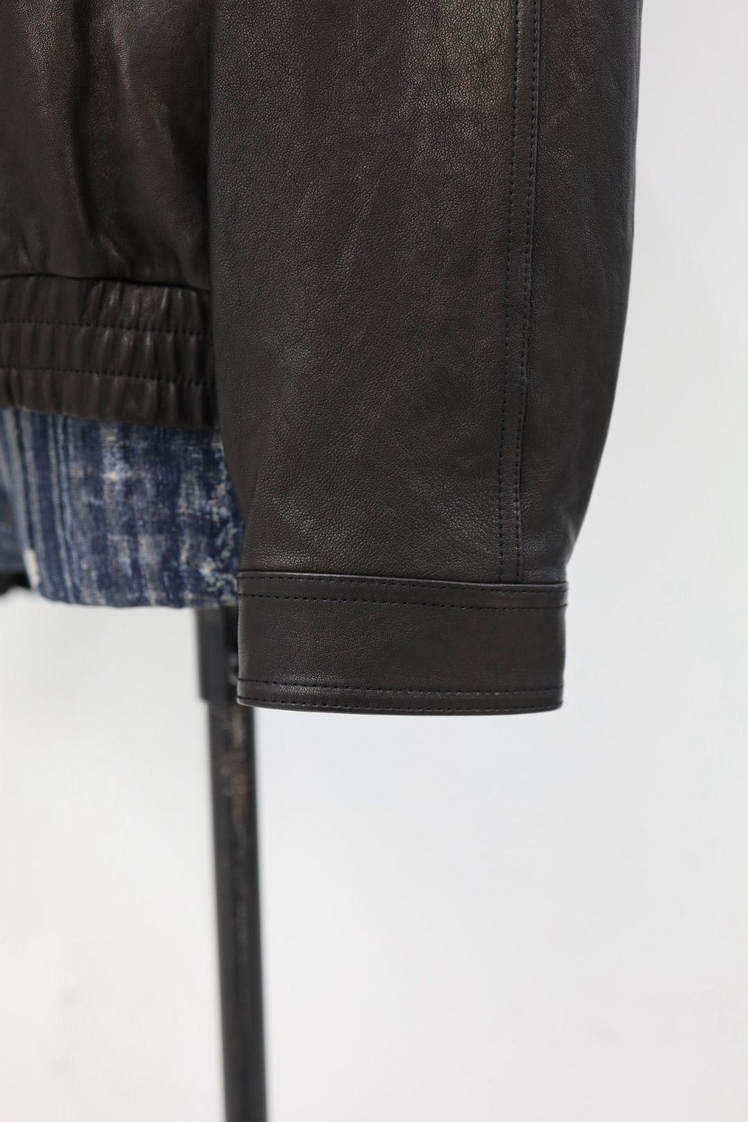 ANOTHER OFFICEアナザーオフィス Lambskin Utility Blouson(AOEWLJ001)BLACK