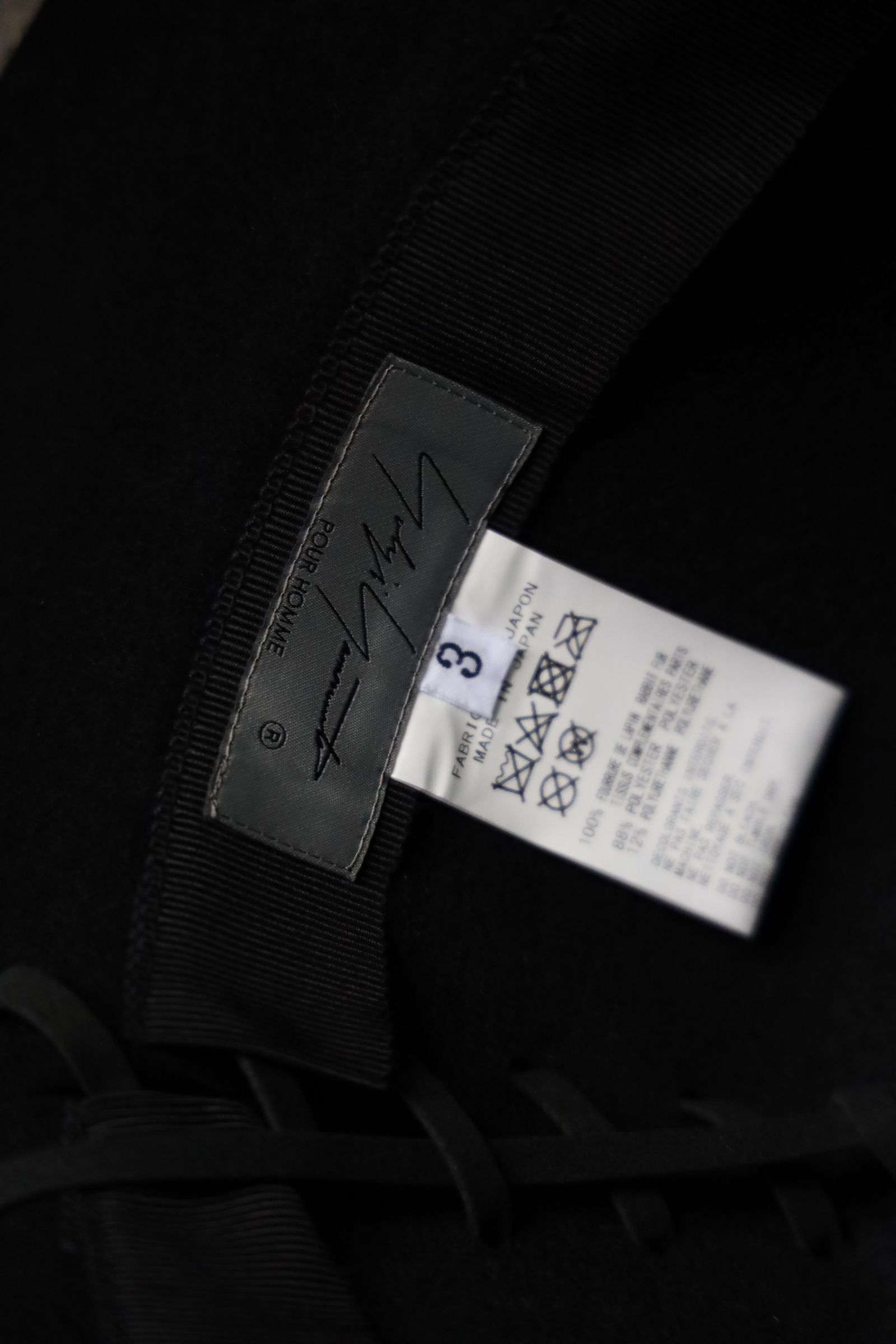 ヨウジヤマモト ハット LACE UP SOFT HAT(HO-H11-977)