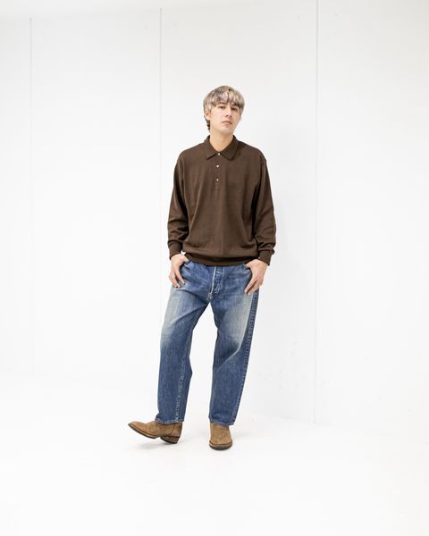 A.PRESSE Cotton Knit L/S Polo Shirts 2月7日(土)新作発売！