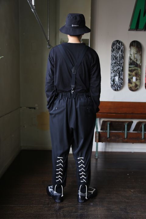 Yohji Yamamoto W-ヒモ開きレースアップパンツ(HD-P56-100) style 2021.01.20.
