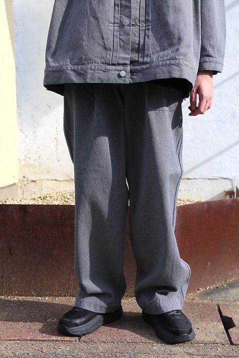 Graphpaper Colorfast Denim Blouson"GRAY"style.9.22.