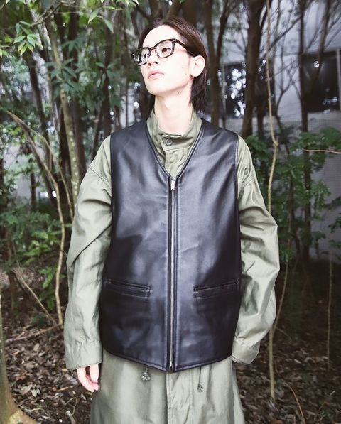 TapWater タップウォーター 23AW Sheep Leather Vestスタイル