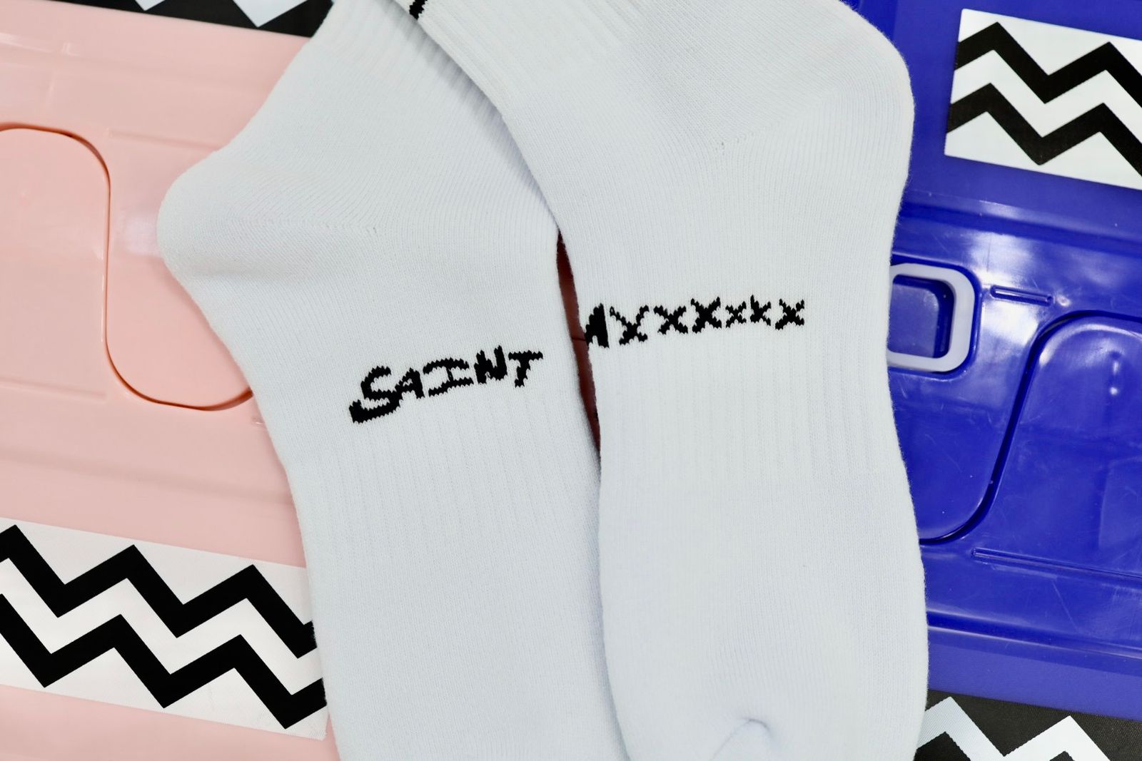 セントマイケル 26AW EYE_SOCKS(SM-MK1-0000-107)WHITE☆7月6日(月)発売！