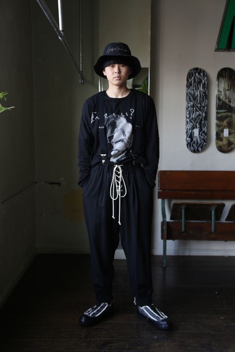 Yohji Yamamoto W-ヒモ開きレースアップパンツ(HD-P56-100) style 2021.01.20.
