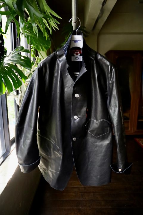 90s✨BALMAIN 印象深い レザージャケット カーコート スエード 本革 