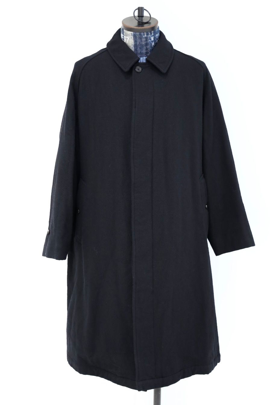 blurhms ブラームス Classic Wool Balmacaan Coat(BHS25F009)BlackNavy☆新作発売！