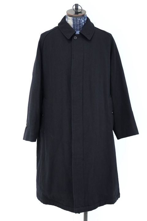 blurhms ブラームス Classic Wool Balmacaan Coat(BHS25F009)BlackNavy☆新作発売！