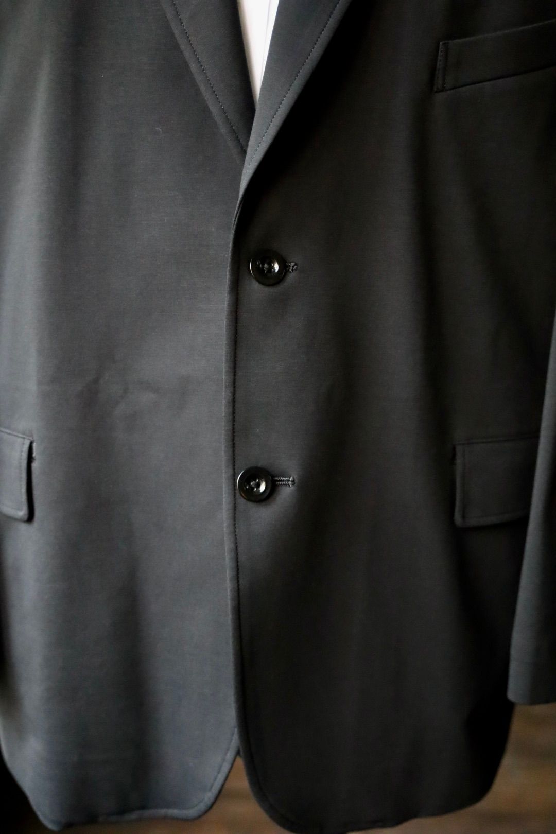 グラフペーパー25AW Compact Ponte Jacket (GM253-20039B)BLACK ☆7月12日(土)発売！