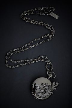Yohji Yamamoto コンパクトミラー (HK-A37-972-1)BLACK☆新作発売！