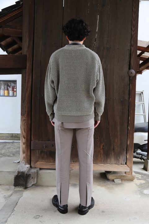 YOKE 5G CONNECTING RIB CARDIGAN(YK21SS0223S) style. 2021.03.07.