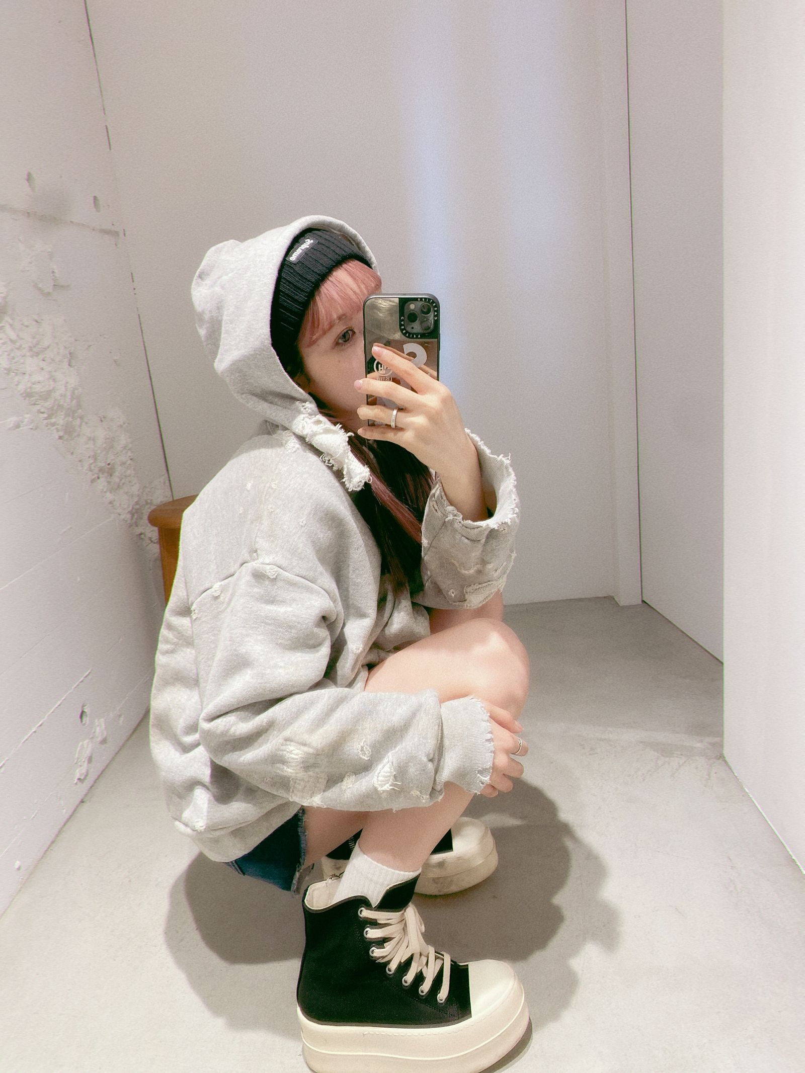 セントマイケル 新作DAMAGE HOODIE style.2024.3.8
