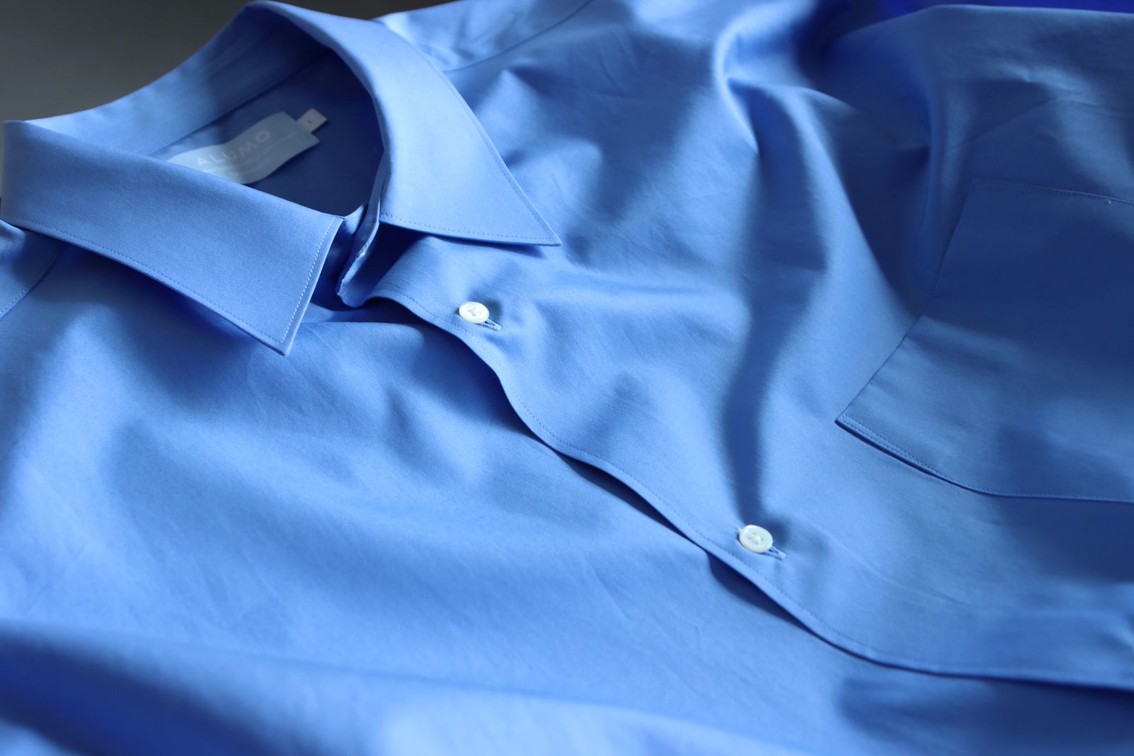 グラフペーパーシャツ 25SS ALUMO for GP L/S Oversized Regular Collar Shirt(GM251-50095B)BLUE