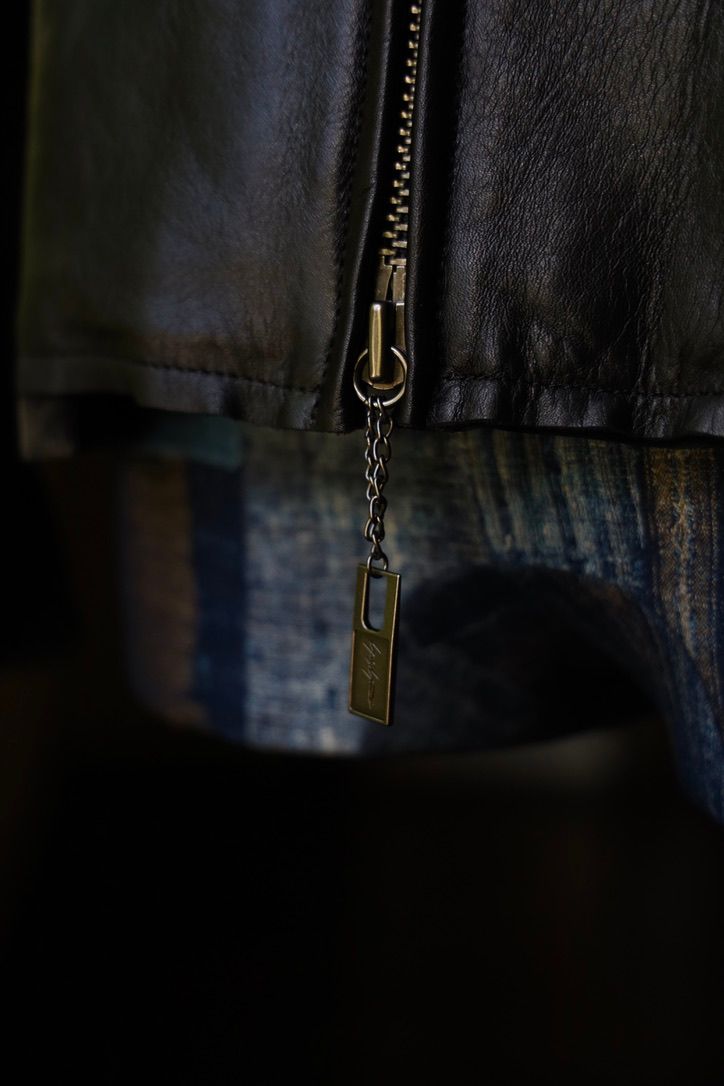 ヨウジヤマモト COW/DRUM LEATHER CUT OFF BLOUSON(HO-Y06-710)☆新作発売！
