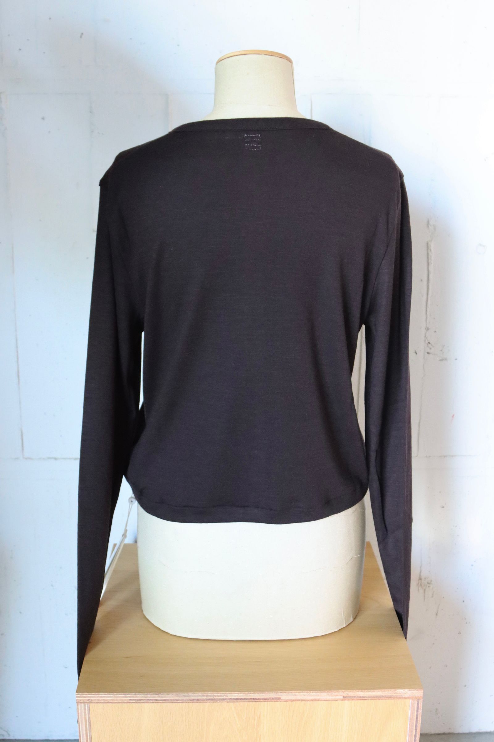 blurhms Womens 25FW Wool Rib Cardigan(BHSW24F13F25)DarkBrown