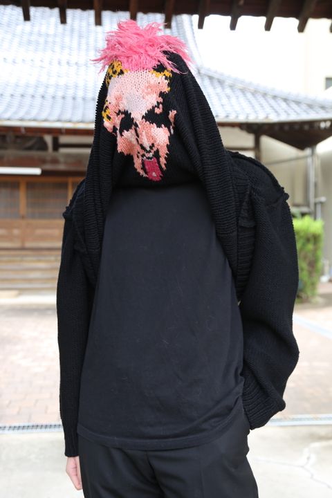 doublet 2020FW 本日発売 doublet HAND-KNITTING JACQUARD PULLOVER "BLACK"Style.2020.10.17.
