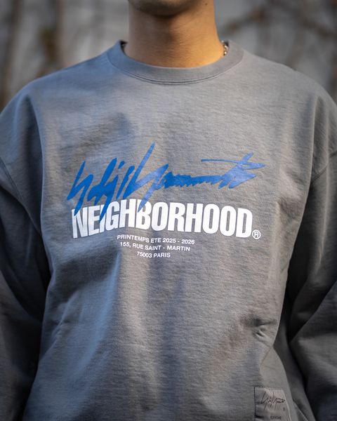 Yohji Yamamoto × NEIGHBORHOOD SWEAT SHIRT LS 新作発売！