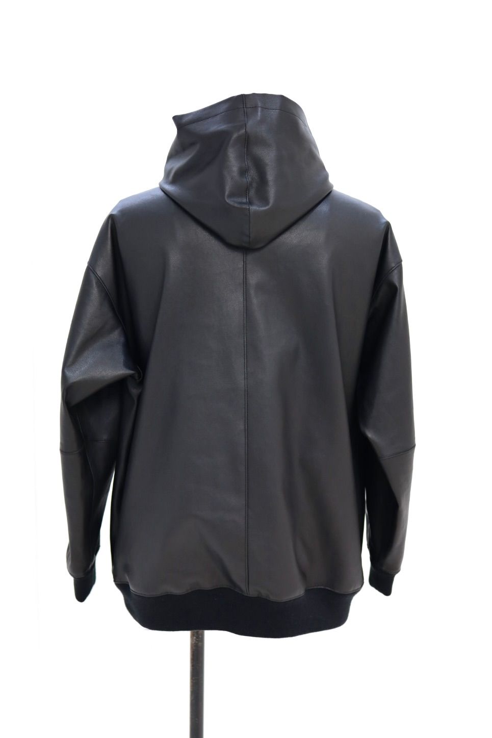 グラフペーパー 26SS Bonded Leather Hooded Pullover(GM261-30409)BLACK☆2月7日(土)発売！