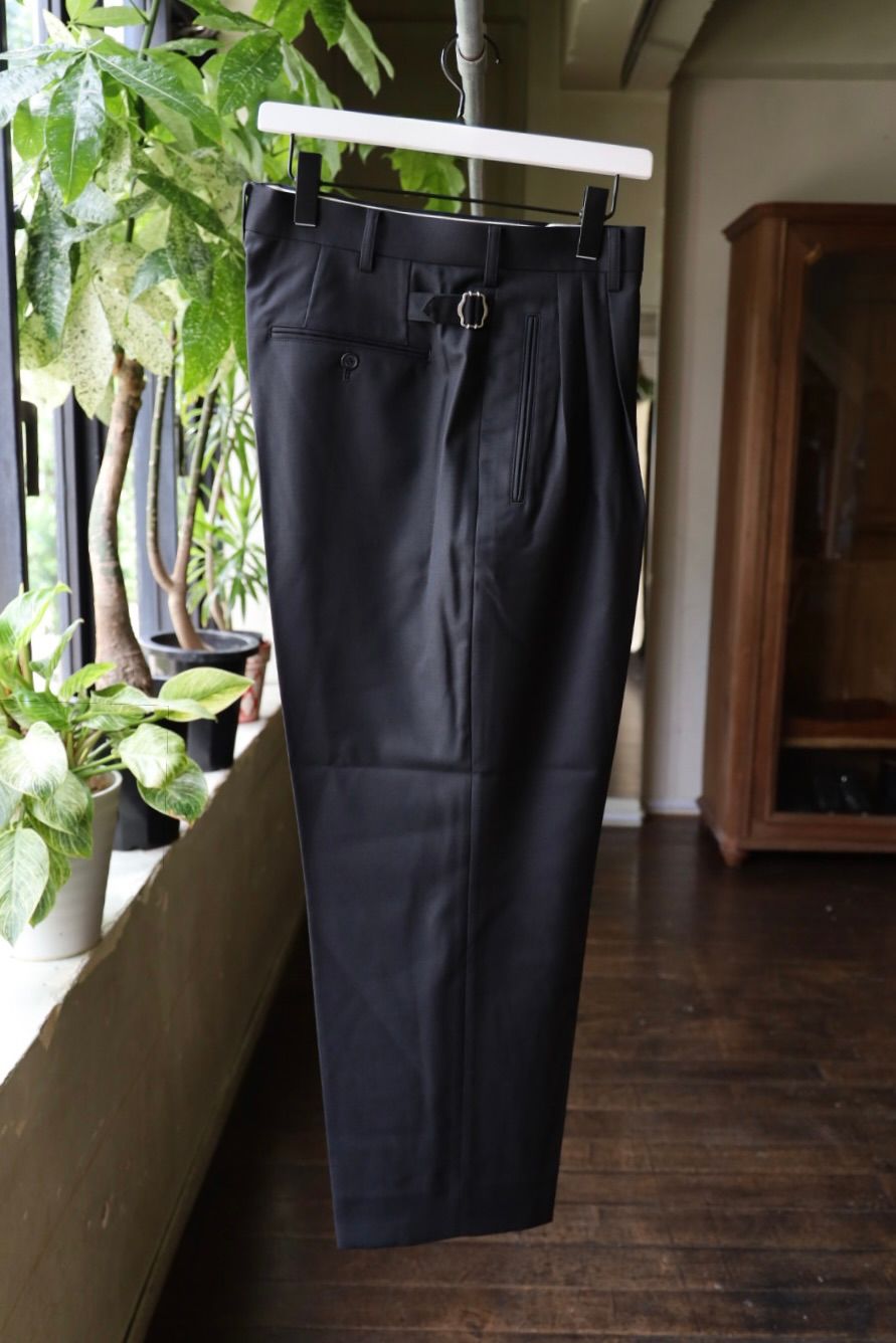 25ss コムデギャルソンオム　ポリエステルオックス　カーゴパンツ　ブラック COMME des GARCONS HOMME - コムデギャルソンオム ウールトロ