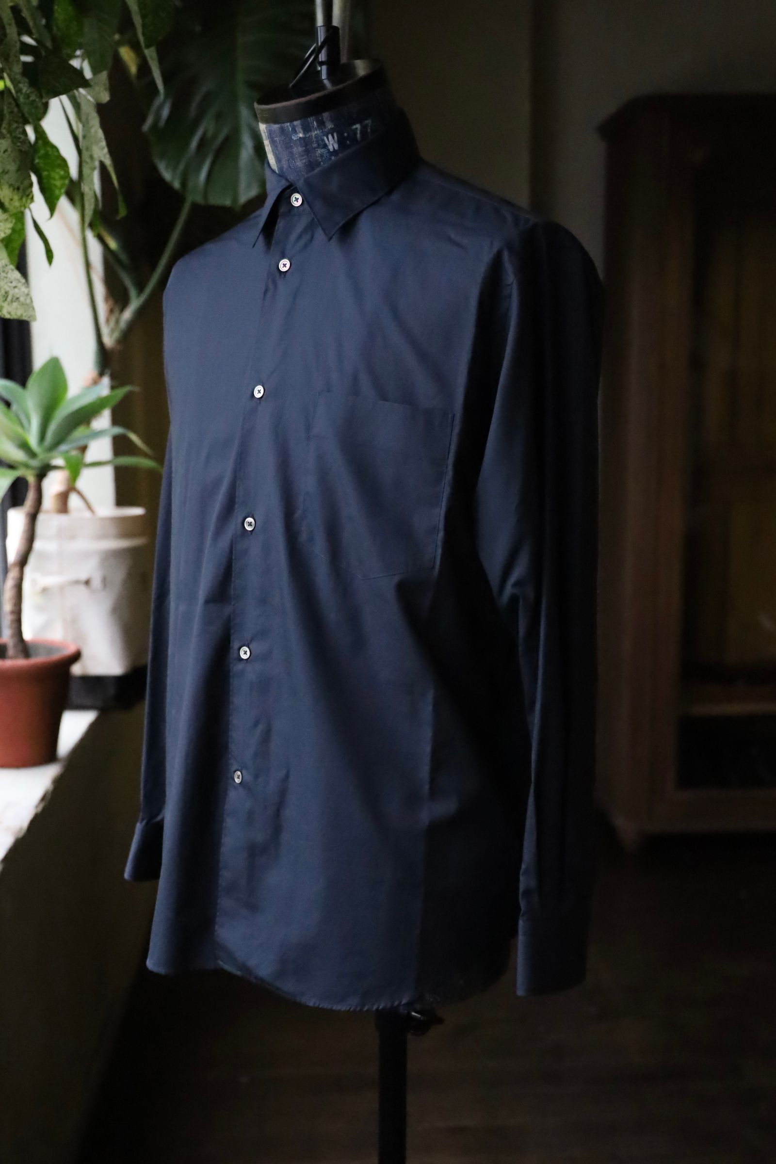グラフペーパー シャツ Broad Regular Collar Shirt (GM253-50005B)NAVY☆7月19日(土)発売！