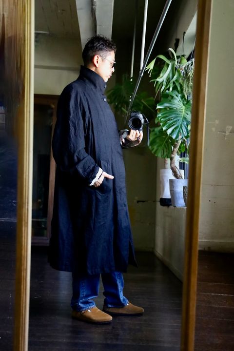 COMME des GARCONS HOMME ウールサージ縮絨コートスタイル2024.10.10.