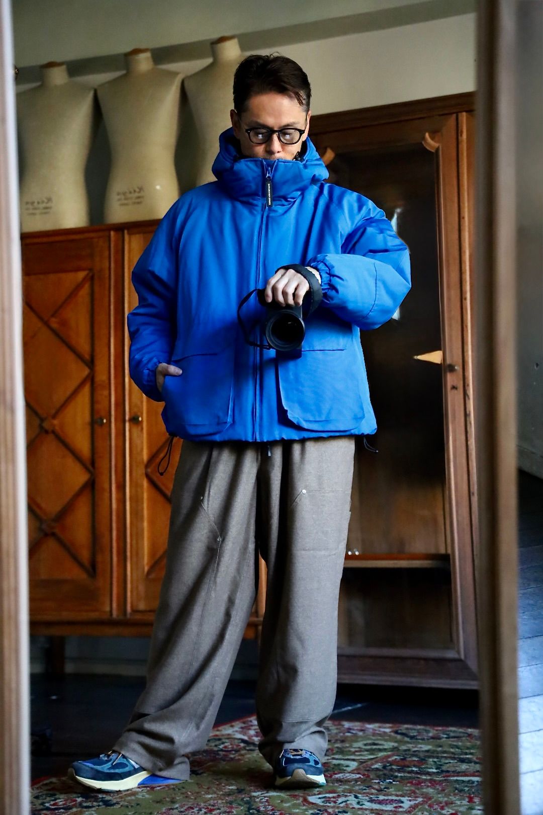S.F.C 25FW エスエフシー VENTILATION PUFF JACKET(SFCFW25J02)Blue