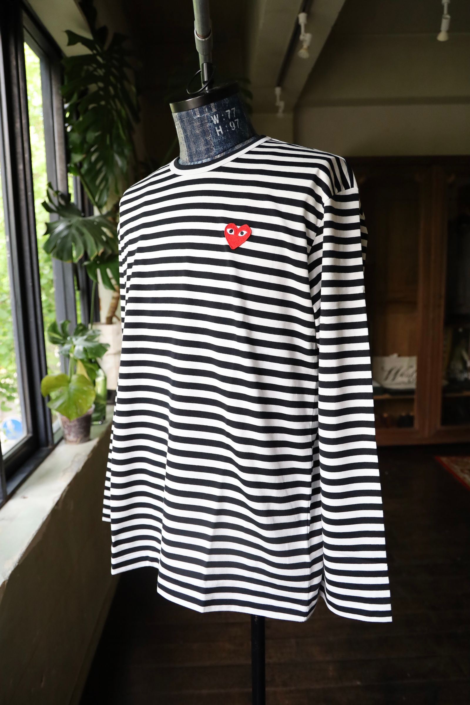 プレイコムデギャルソン ボーダーTシャツ (BLACK/WHITE)☆11月1日(土)再入荷！