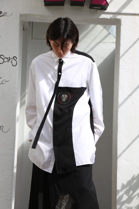 Yohji Yamamoto W-切り替えBシャツスタイル.2020.7.25.