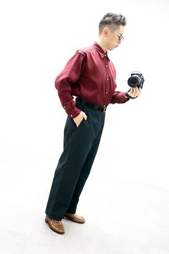 A.PRESSE 2026 STYLE1 Work Chino Trousers"GREEN"スタイル