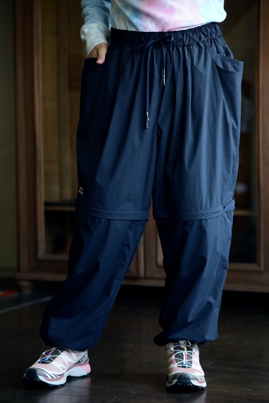 S.F.C SUPER WIDE DETACHABLE PANTS"NAVY"スタイル