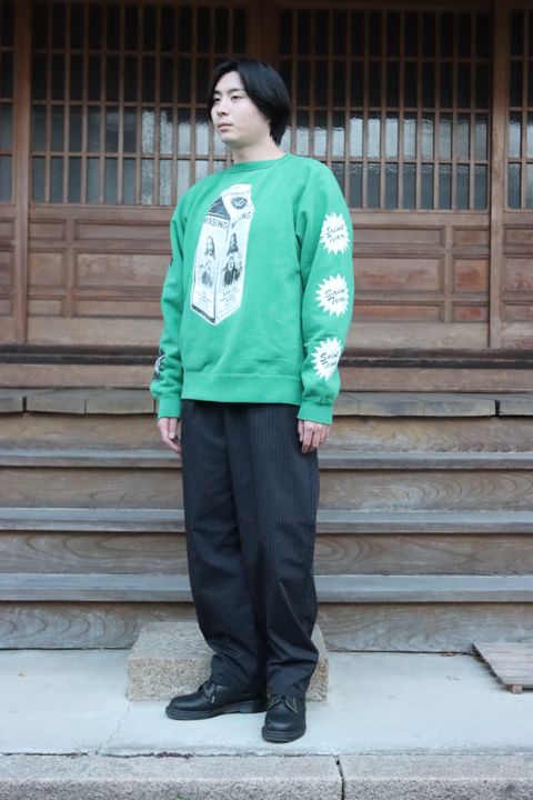 ©SAINT M×××××× 22SS SAINT TEARS ON THE MLK CTN SWT SH"GREEN"style.