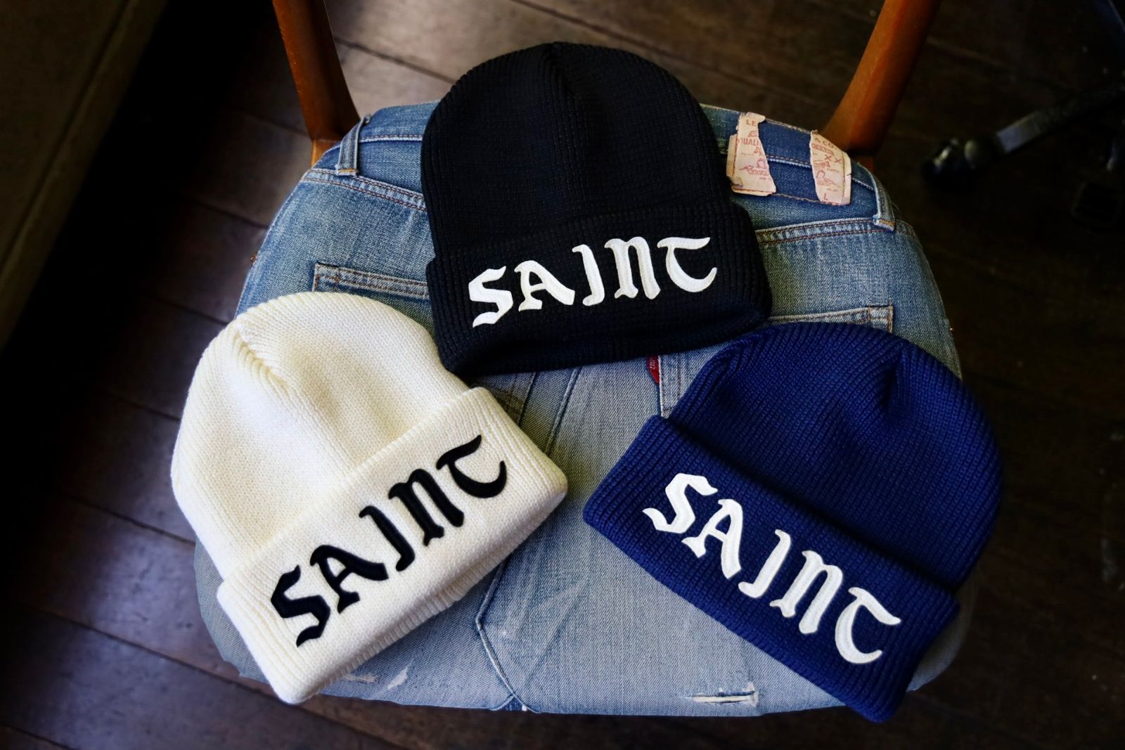 SAINT MICHAEL(セントマイケル) 24AW「KNIT CAP」ニット帽SM YS1
