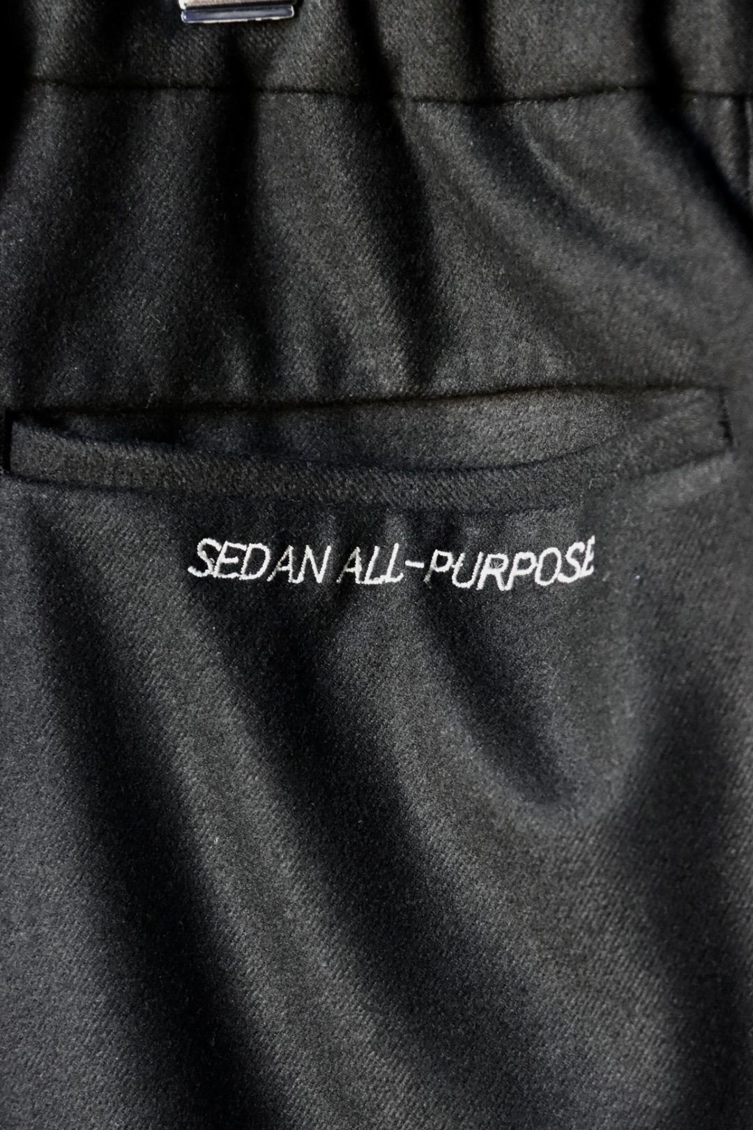 セダンオールパーパスFW23 Tech Flannel Wide Slacks (SD23F-PT04)Black☆10月28日(土)発売！