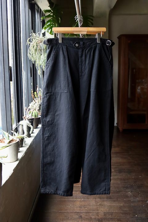 アプレッセ24SS Silk Hemp French Air Force Mechanic Pants (24SAP-04-20H)BLACK☆2月23日(土)発売！