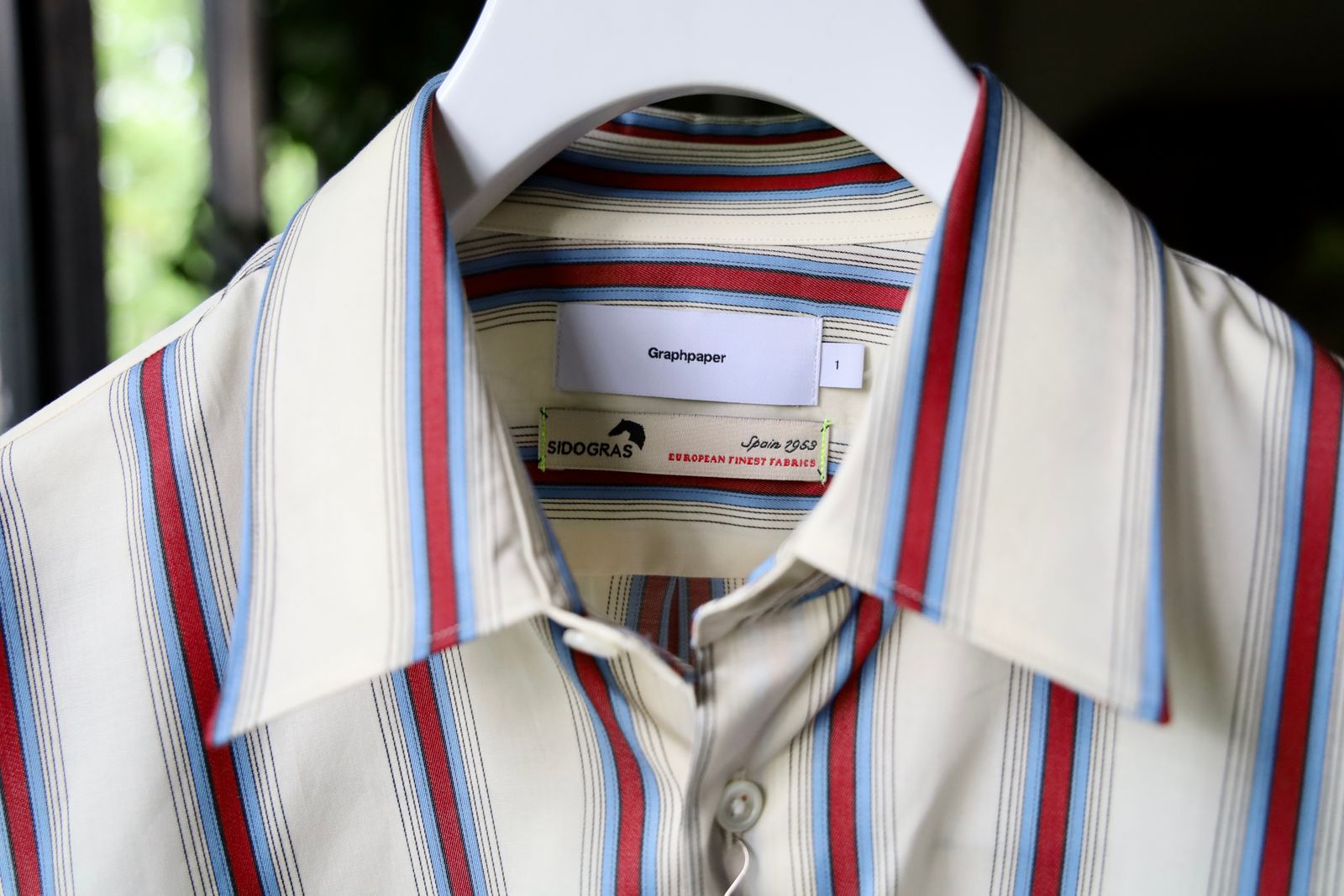 Graphpaper - グラフペーパー24SS シャツ SIDOGRAS S/S Oversized Band 