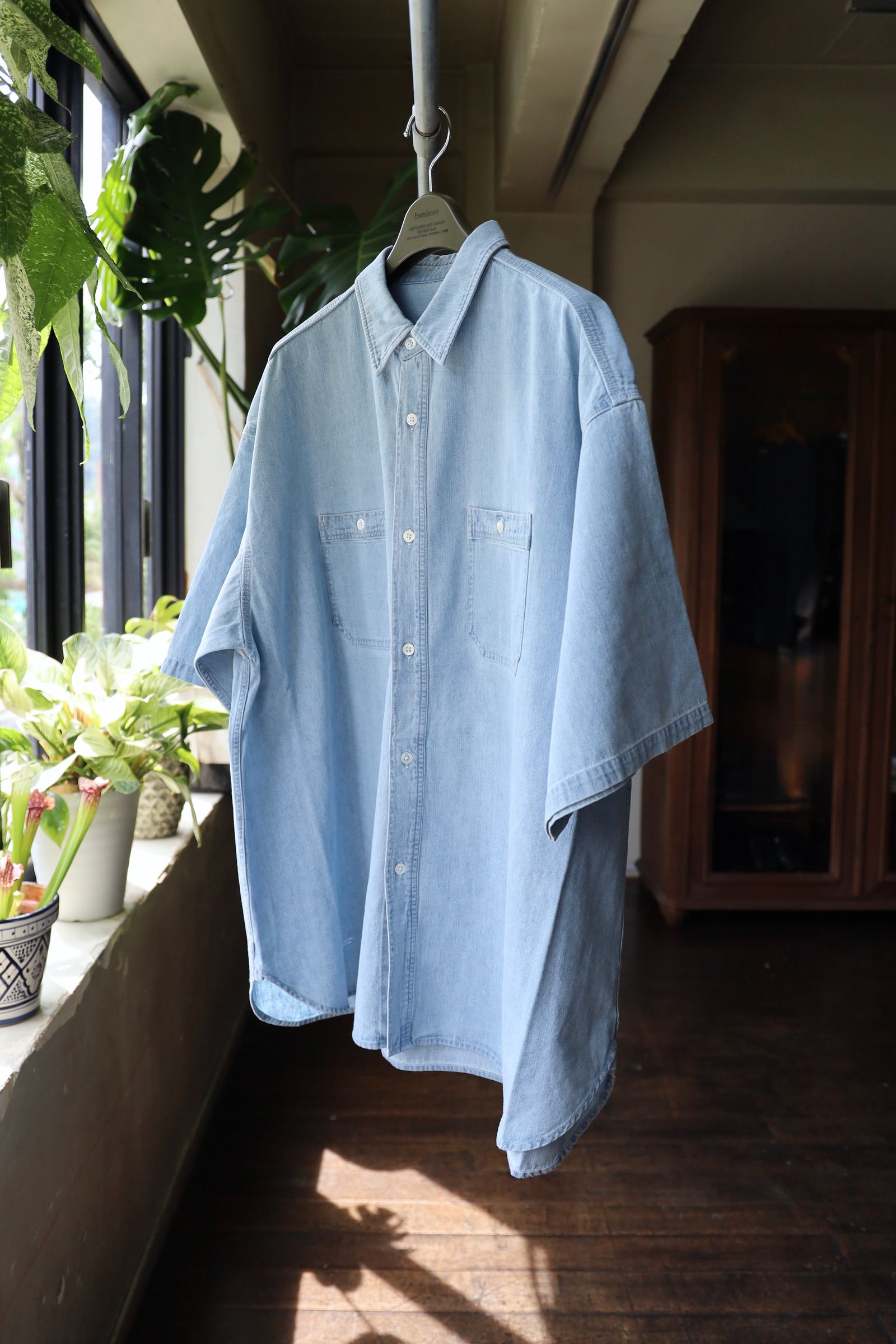 フレッシュサービス LIGHT DENIM S/S SHIRT (FSC252-50046)LIGHT FADE☆6/21(土)発売！