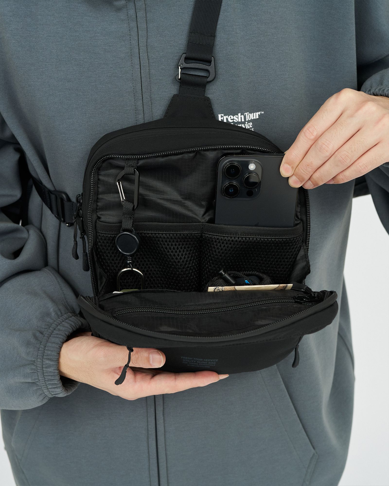 フレッシュサービス UTILITY SLING BAG(FSP253-90069)BLACK☆11月22日(土)発売！