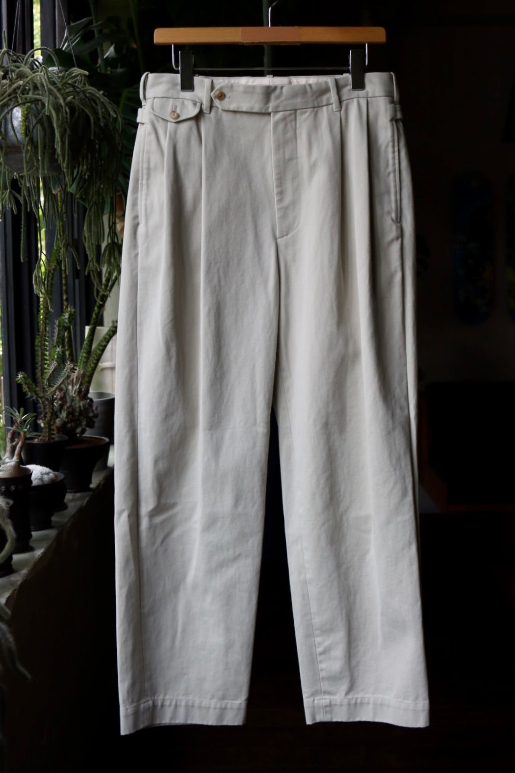 A.PRESSE chino trousers エクリュ2アプレッセ