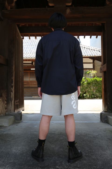 Graphpaper Broad L/S Oversized Regular Collar Shirt(GM212-50110B) style.2021.5.30.