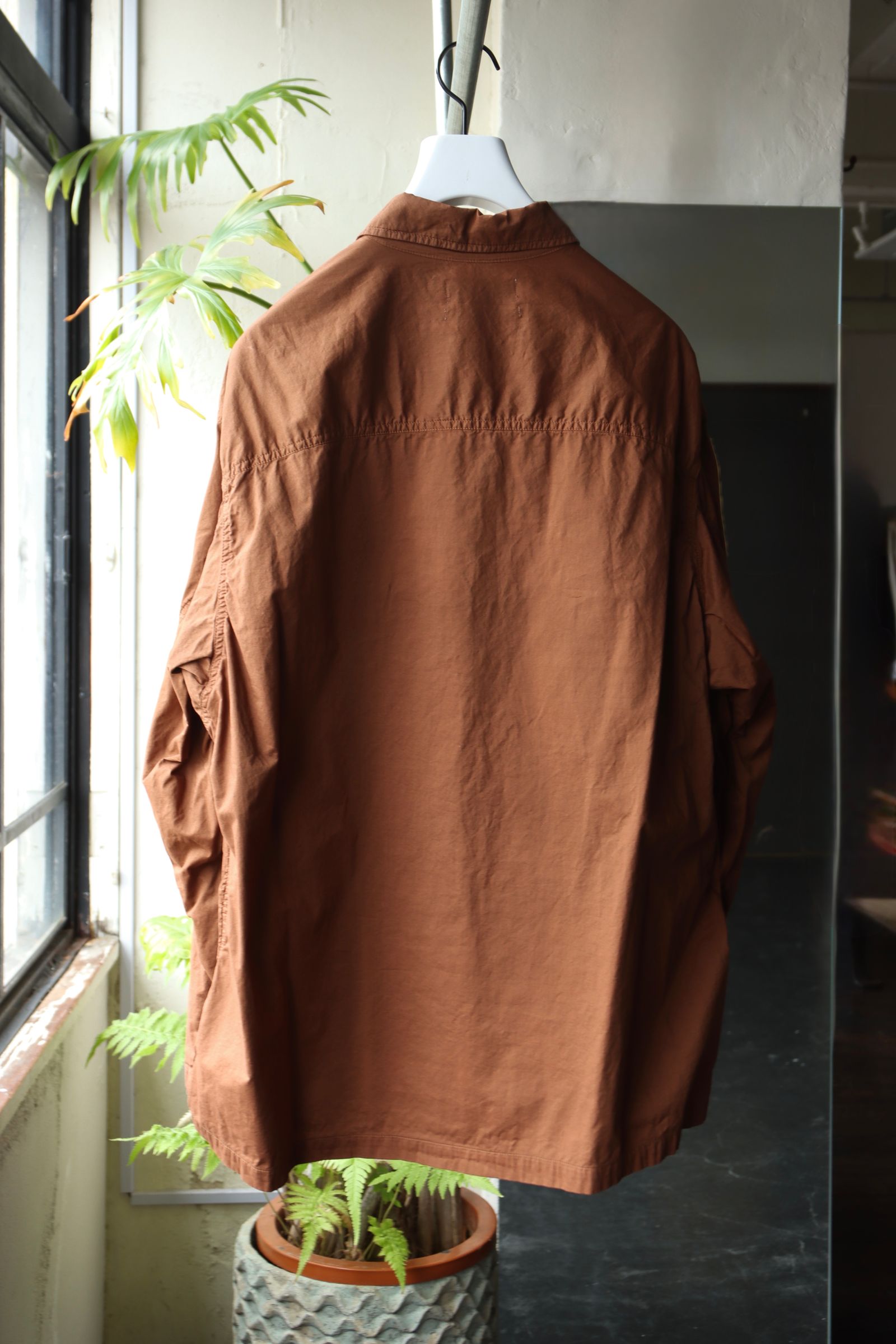 定価28600円 Graphpaper ミリタリーシャツ グラフペーパー 開襟 Wool check military shirt-ウールチェックミリタリーシャツ