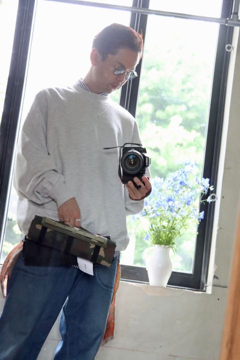 フレッシュサービス LIGHT OZ CREW NECK SWEAT"ASH"style.2022.6.15.