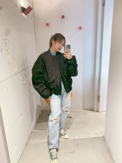 YOKE 新作SPREY PRINTED BOMBER JACKET style.2024.8.23