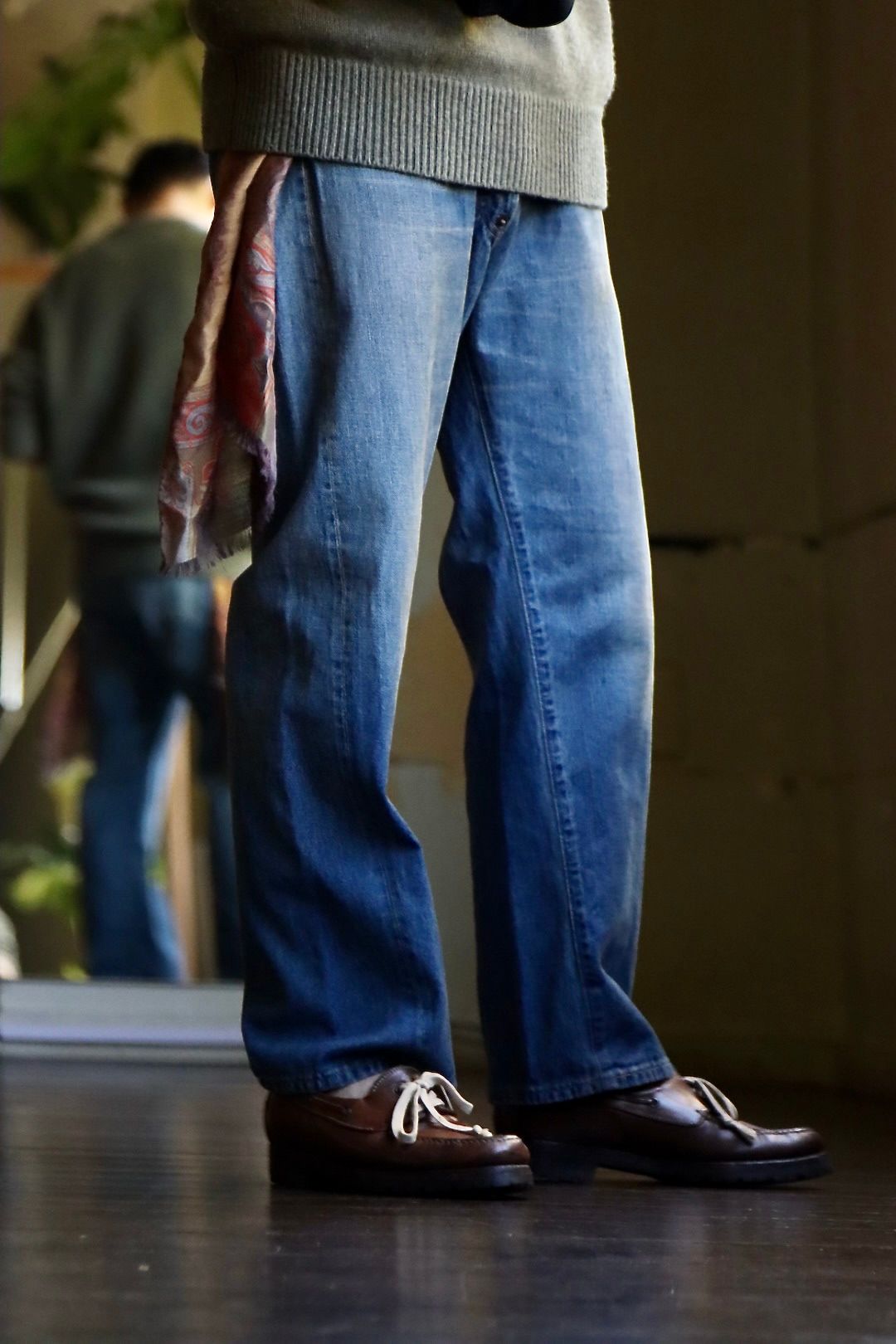 A.PRESSE アプレッセ 23Style No.2 Washed Denim Pantsスタイル