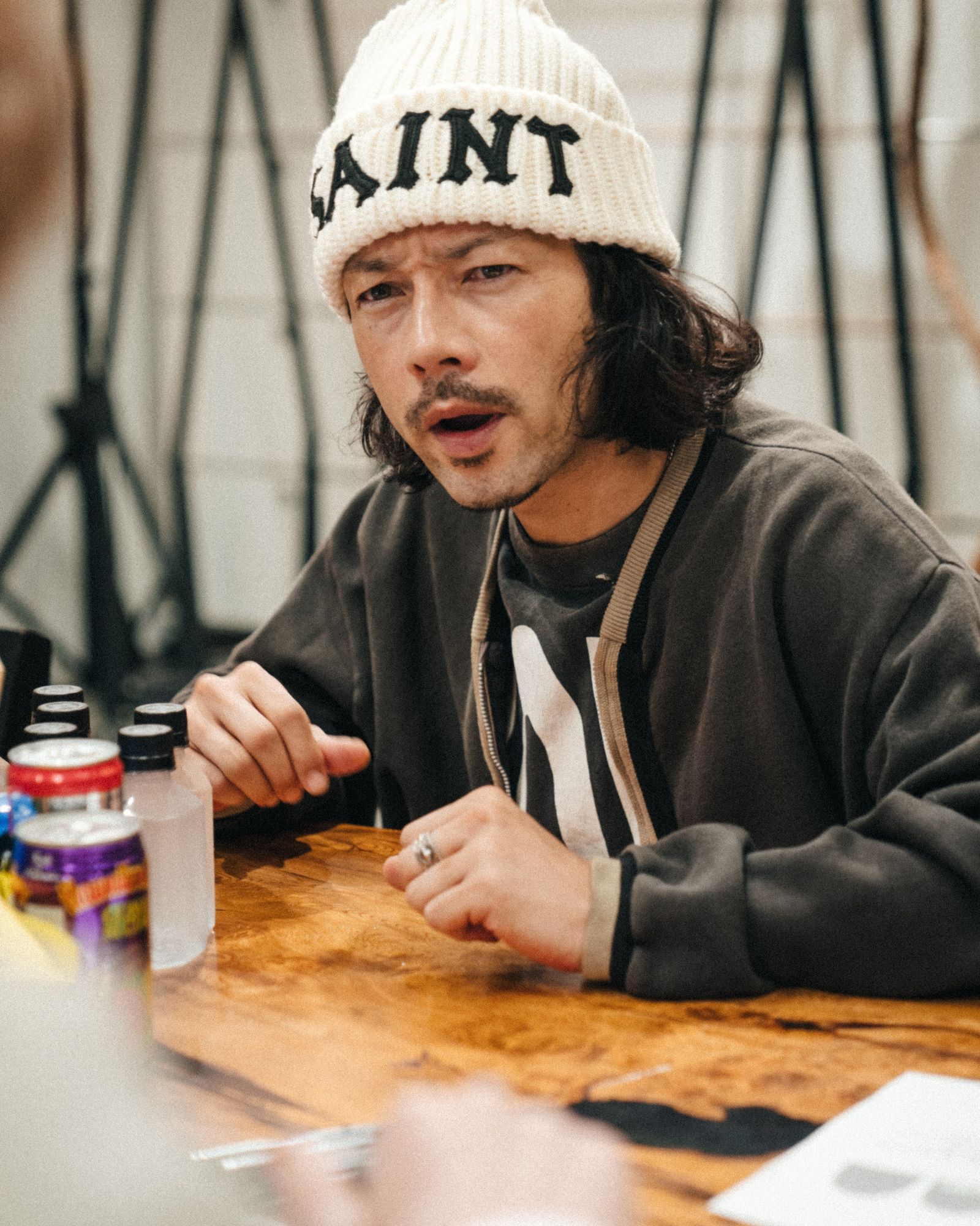 セントマイケル 26AW SAINT KNIT CAP(SM-MK1-0000-079)WHITE☆10月10日(土)発売！