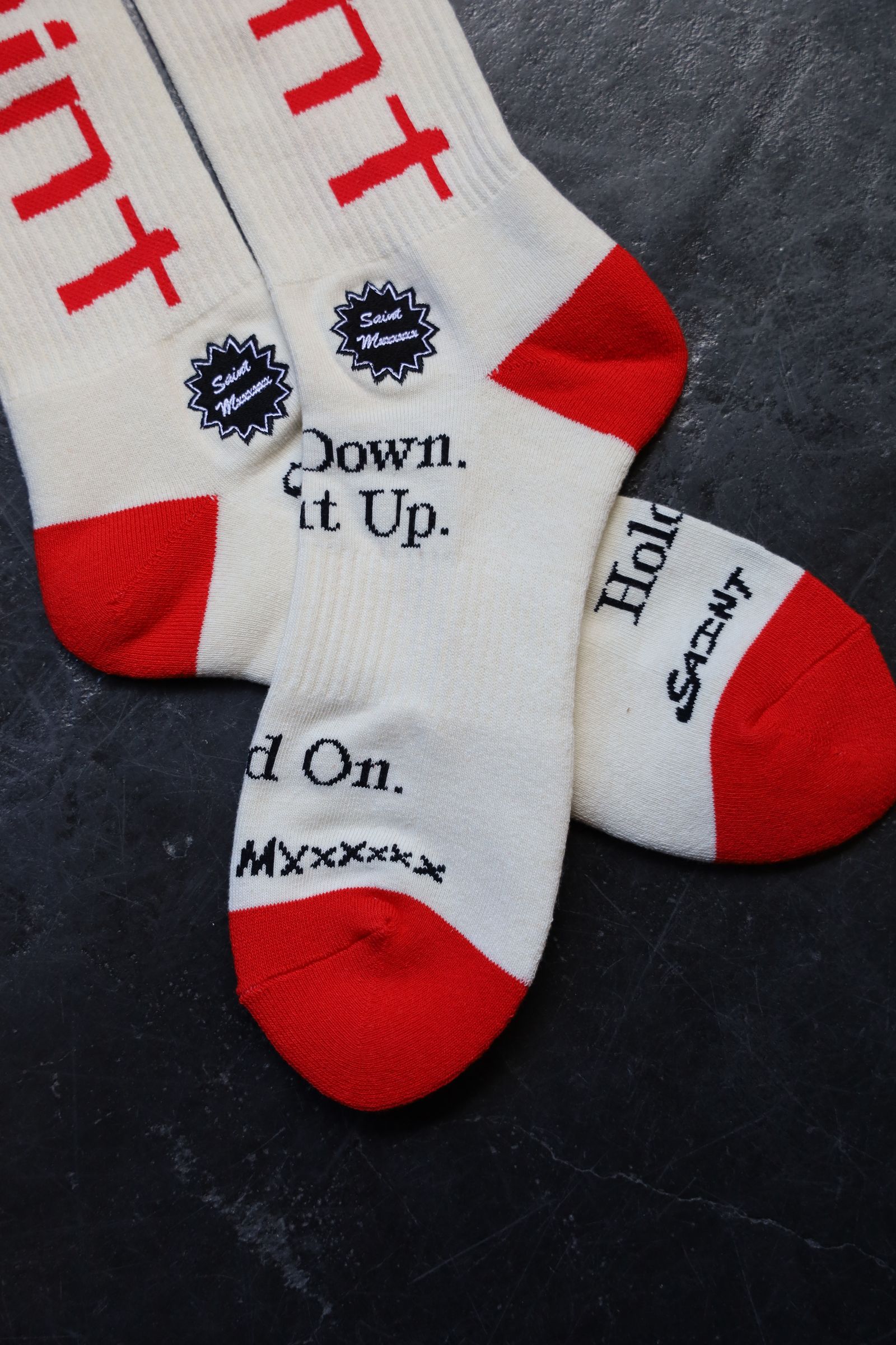 セントマイケル25SS SIT DOWN SOCKS(SM-HR8-0000-106)ECRU