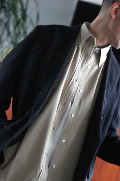 A.PRESSE BD Shirt(22SAP-02-02H)BEIGE style.