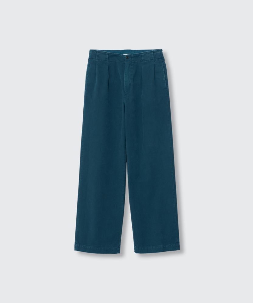 YOKE 26FW Garment-Dye 2Pleated Trousers(YK26FW01337P)Peacock green★8月8日(土)発売！
