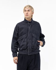 YOKE 26SS Cotton Denim Stand Collar Blouson(YK26SS01180B)BLACK☆4月11日(土)発売！